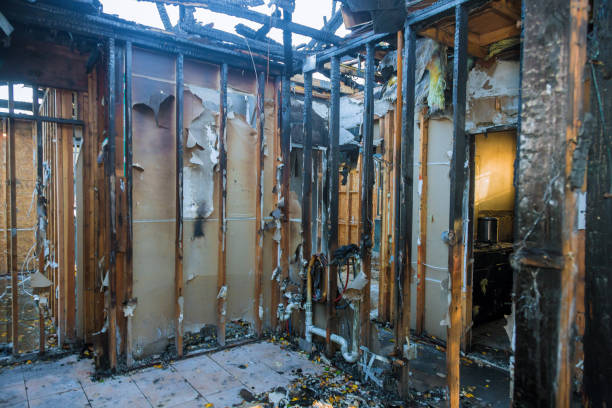 Professional Emergency Fire Cleanup technician working in Barnesville, OH